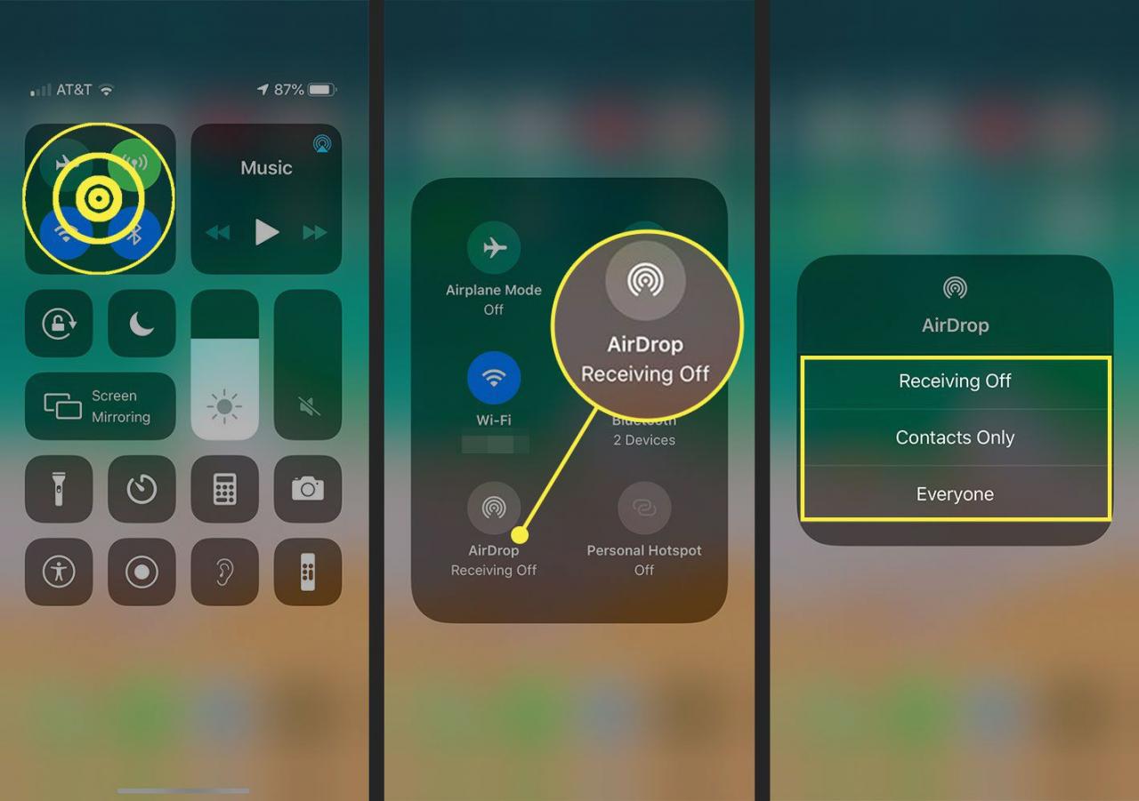 Jak získat přístup k AirDrop v iOS Control Center – Soubory