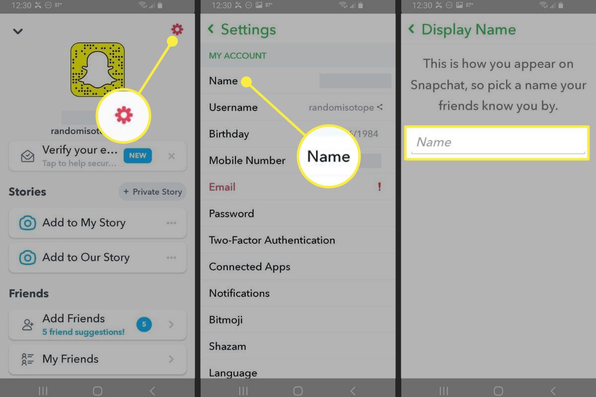 Jak změnit své uživatelské jméno na Snapchatu - Soubory