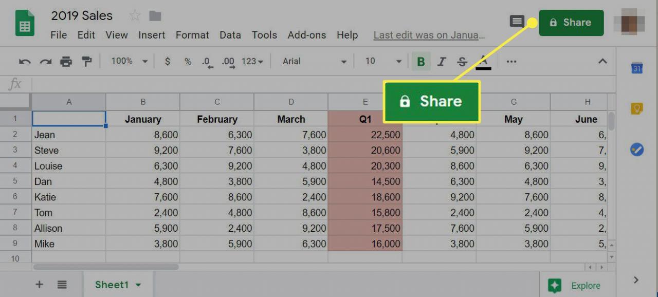 Jak sdílet tabulku v Excelu?