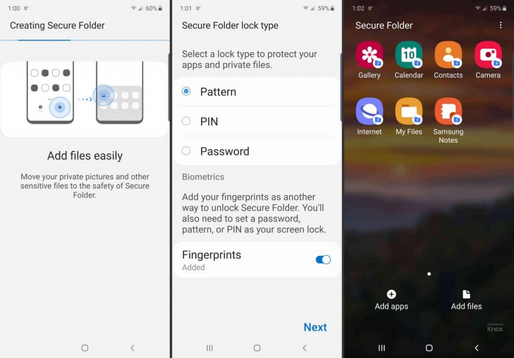 samsung a31 secure folder