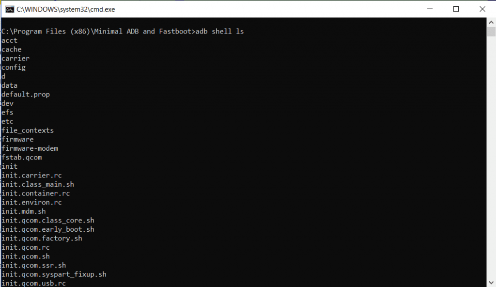 Minimal adb fastboot